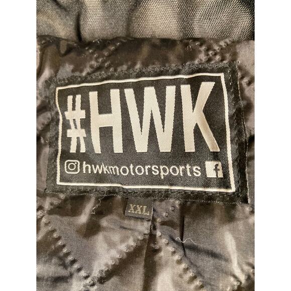 NEW HWK Motor Sports Motorcycle Jacket Coat Womens XXL Armor Elbow Back Pads - Picture 13 of 16